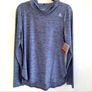 Reebok Women's Blue Legend Running Hoodie Size L